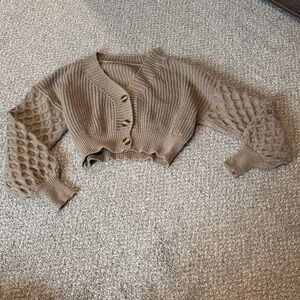 Chunky Knit Brown Sweater
